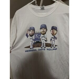 2014 Kansas City Royals Herrera Davis Holland T Shirt Size Xl